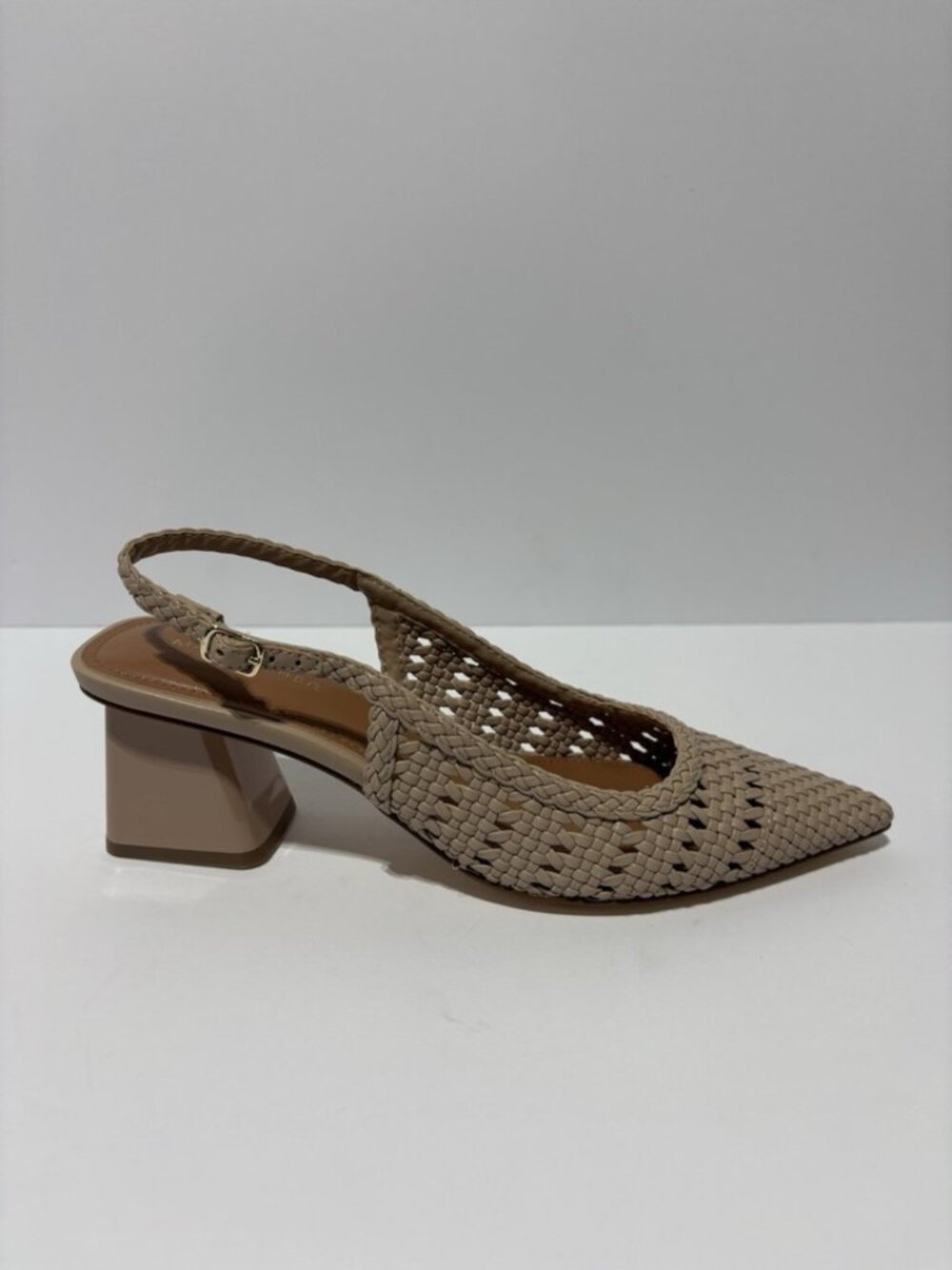 Marc Fisher Women’s Lulia Light Natural Slingback Pumps, Size 9 M